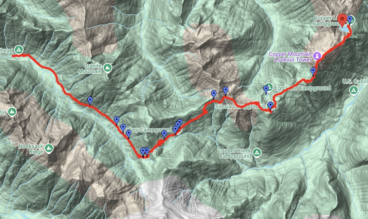 copper ridge hike backpacking north cascades